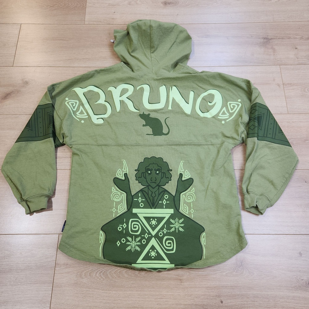 Disney Encanto Bruno Hoodie Sweatshirt Mens Small Green Spirit Jersey Pullover
